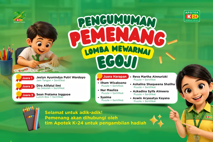 Selamat, Inilah Pemenang Pengumuman Pemenang Lomba Mewarnai Egoji di AGTS!