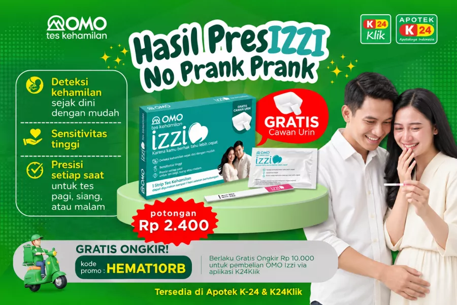 OMO Izzi, Alat Tes Kehamilan PresIZZI dan No Prank-Prank, Hadir di Apotek K-24!