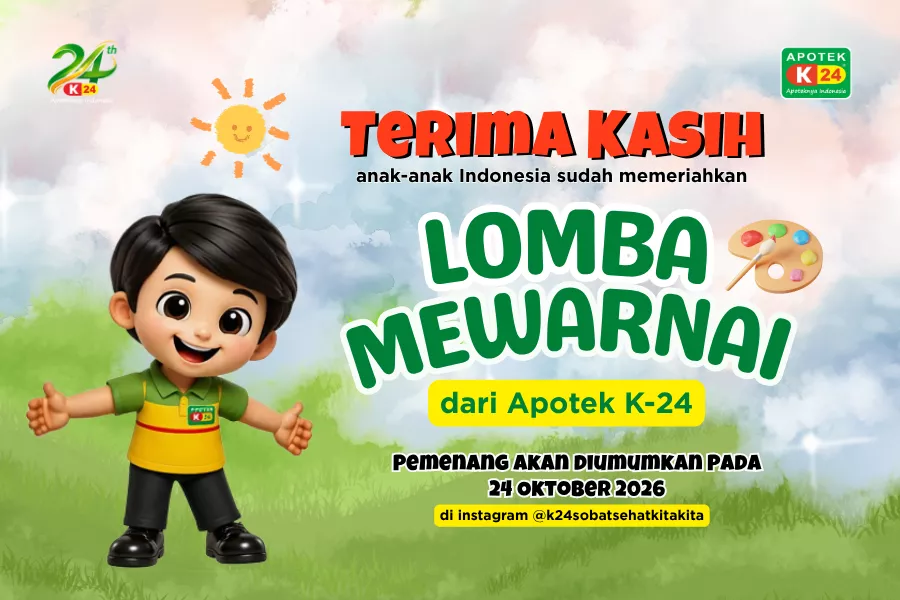 Antusiasme Luar Biasa Warnai Lomba Mewarnai HUT ke-24 Apotek K-24, Terima Kasih Sobat Sehat!