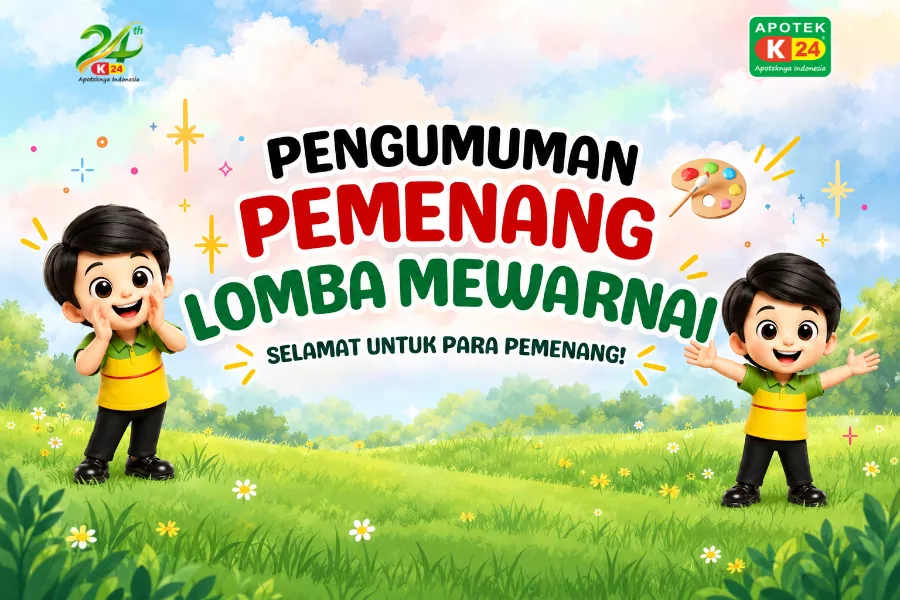Selamat, Inilah Para Juara Lomba Mewarnai Apotek K-24 dalam Rangka HUT ke-24!