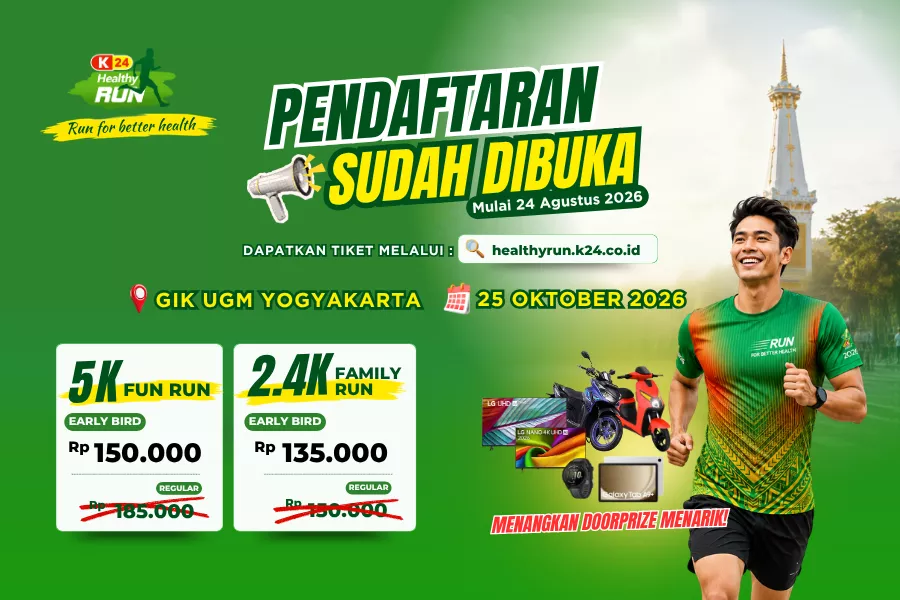 K-24 Healthy Run 2026, Saatnya Lari, Sehat, dan Rebut Doorprize Menarik!