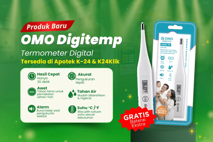 OMO Digitemp Hadir di Apotek K-24, Cek Suhu Tubuh Lebih Cepat, Akurat, dan Tahan Lama!